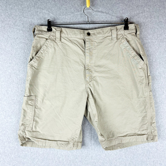 Carhartt Mens Size 40 Shorts Work Shorts Work Tan Pockets - Picture 5 of 9